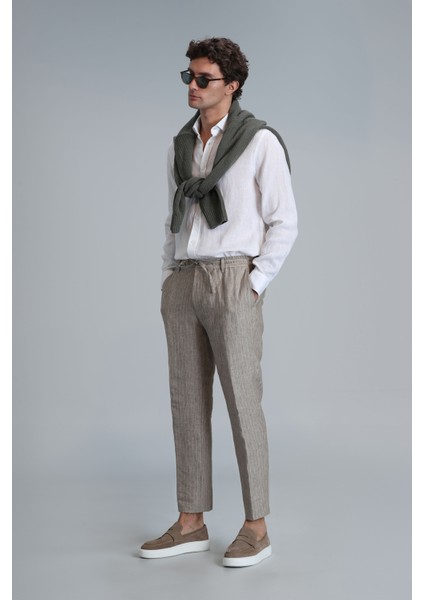 Marıo Smart Erkek Chino Pantolon Tailored Fit Lacivert