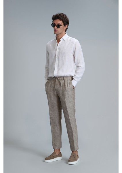 Marıo Smart Erkek Chino Pantolon Tailored Fit Lacivert