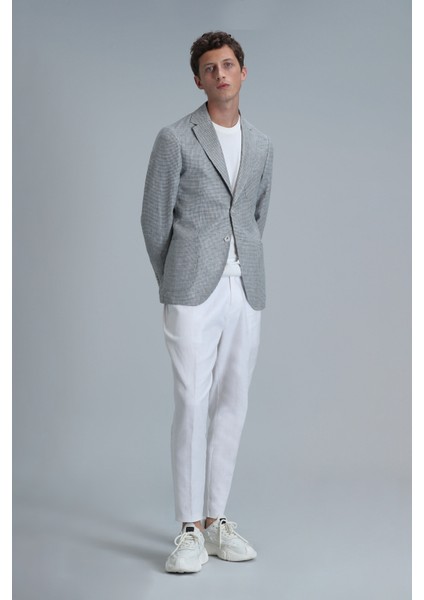 Class Spor Erkek Blazer Ceket Slim Fit Yeşil