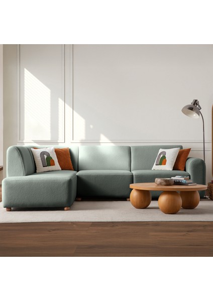 Sloft Köşe Koltuk Takımı Su Yeşili Sol Köşe fiyatları