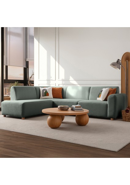 Sloft Köşe Koltuk Takımı Su Yeşili Sol Köşe modelleri