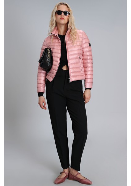 Mary Kaz Tüyü Kadın Mont Siyah