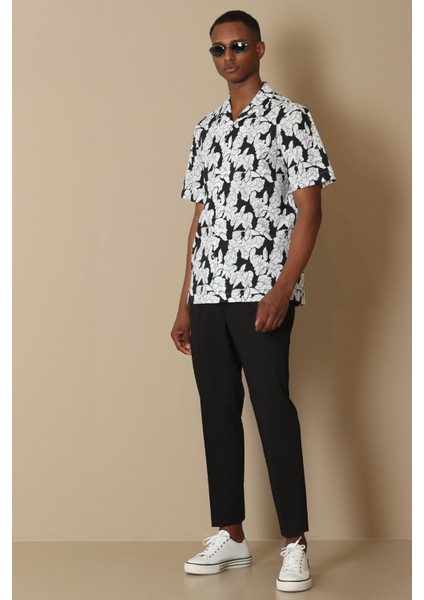 Nıce Erkek Smart Gömlek Resort Fıt Siyah