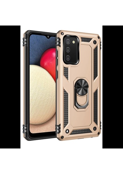 Samsung Galaxy A03S Kılıf Sofya Yüzüklü Silikon Kapak