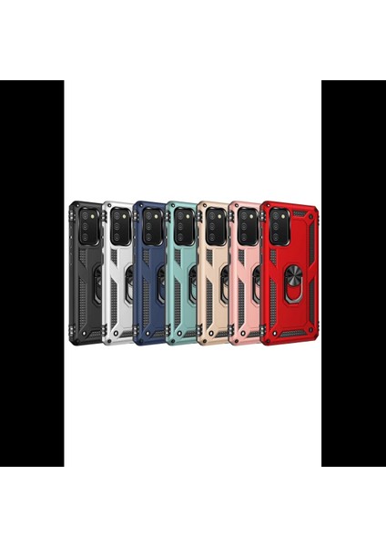 Samsung Galaxy A03S Kılıf Sofya Yüzüklü Silikon Kapak fırsatları