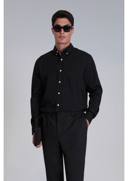 Jakob Erkek Basic Gömlek Slim Fit Beyaz