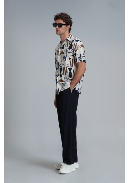 Kardem Erkek Basic Gömlek Comfort Slim Fit Bej