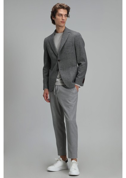 Alex Spor Erkek Blazer Ceket Slim Fit Antrasit