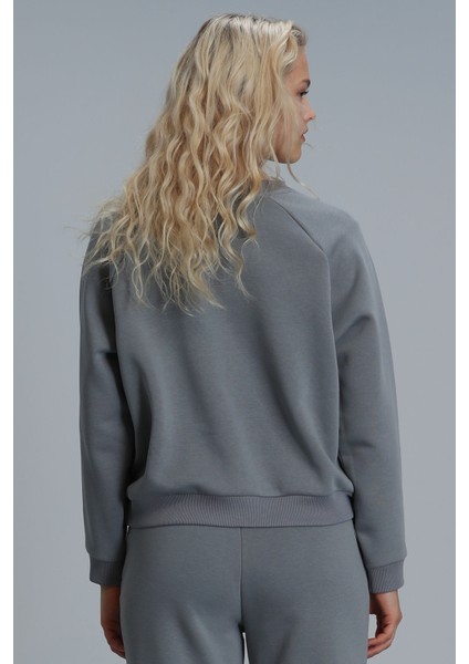 Uwen Kadın Örme Sweatshırt Siyah