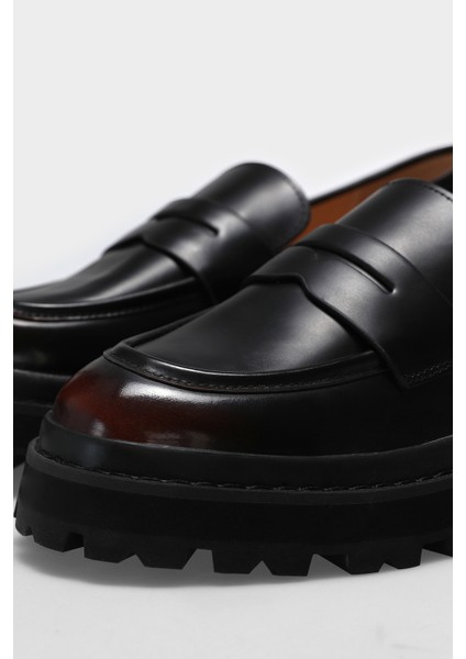 Denıs Kadın Deri Ayakkabı Bordo