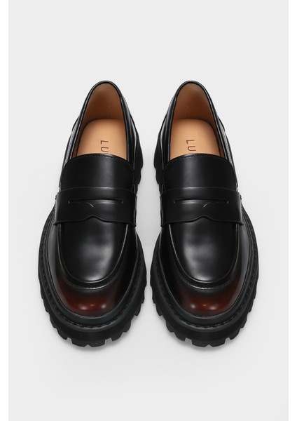 Denıs Kadın Deri Ayakkabı Bordo