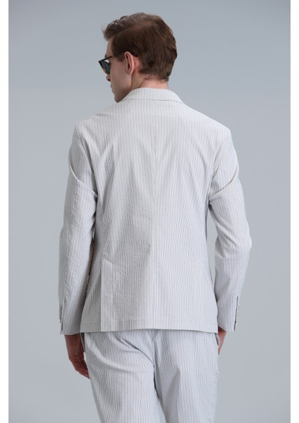 Cosby Spor Erkek Blazer Ceket Slim Fit Saks