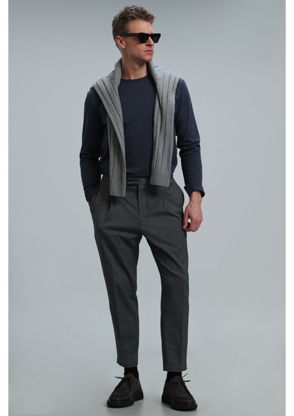 Moss Erkek Uzun Kol Tişört Bej