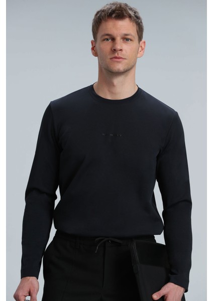 Moss Erkek Uzun Kol Tişört Bej