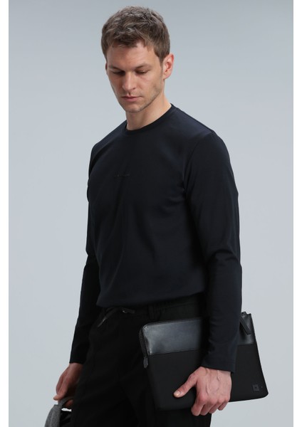 Moss Erkek Uzun Kol Tişört Bej