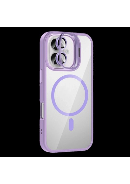 Apple iPhone 16 Plus Remim Lensli Magsafe Standlı Kapak