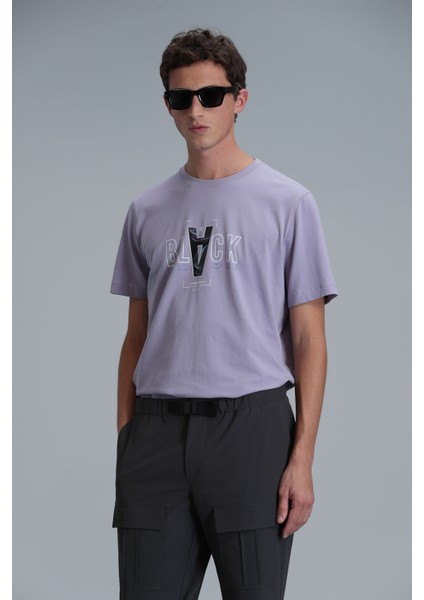 Adrıan Modern Grafik T- Shirt Siyah