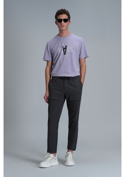 Adrıan Modern Grafik T- Shirt Siyah