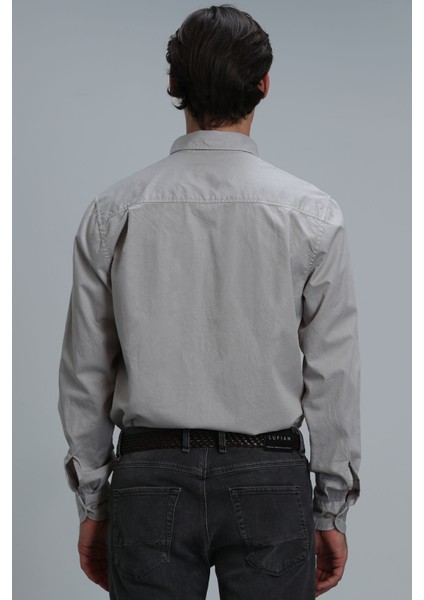 Real Erkek Basic Gömlek Comfort Fit Lacivert
