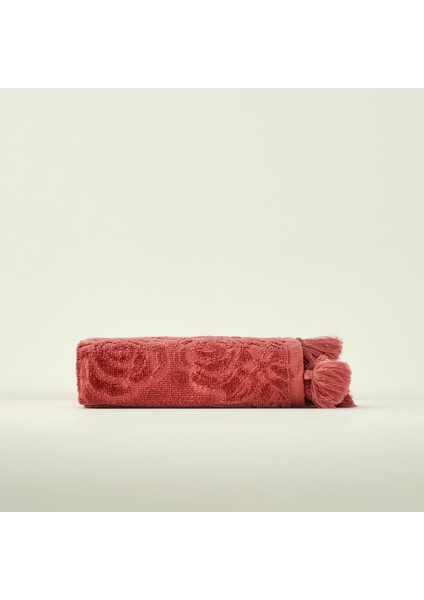 %100 Pamuk Rose Jakarlı El Havlusu Mürdüm (30X50 Cm) fiyatları