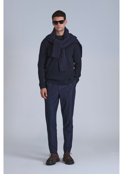 Pier Spor Erkek Chino Pantolon Slim Fit Koyu Gri