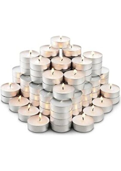 Tealight Mum Kokusuz 100 Adet 4 Saat Yanma Süresi fiyatları