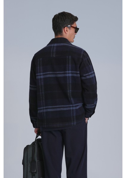 Barder Erkek Basic Gömlek Slim Fit Lacivert