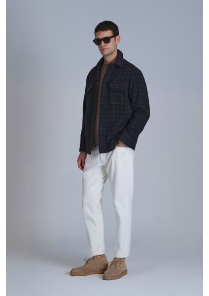 Focus Erkek Basic Gömlek Slim Fit Antrasit