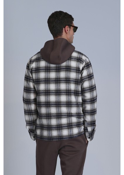 Fresher Erkek Basic Gömlek Slim Fit Kahverengi