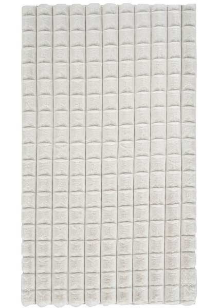 Diamante 7002 Krem - Yumuşak Peluş Halı | Kaymaz Yıkanabilir Halı