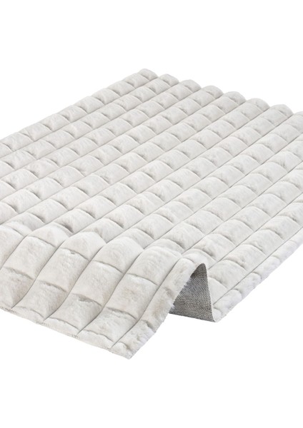 Diamante 7002 Krem - Yumuşak Peluş Halı | Kaymaz Yıkanabilir Halı fırsatları