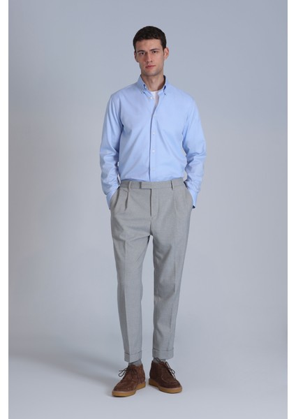 Jakob Erkek Basic Gömlek Slim Fit Beyaz