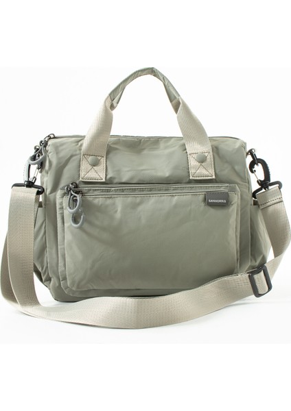 Sanmorris 6000 Kadın 4 Bölmeli Krinkıl Kumaş Ayarlanabilir Çapraz Askılı El ve Omuz Çantası