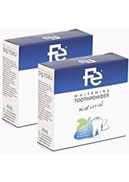 Naturel Beyazlatıcı Diş Tozu 50 gr Ağızda Ferahlık Sağlayan Aromalı