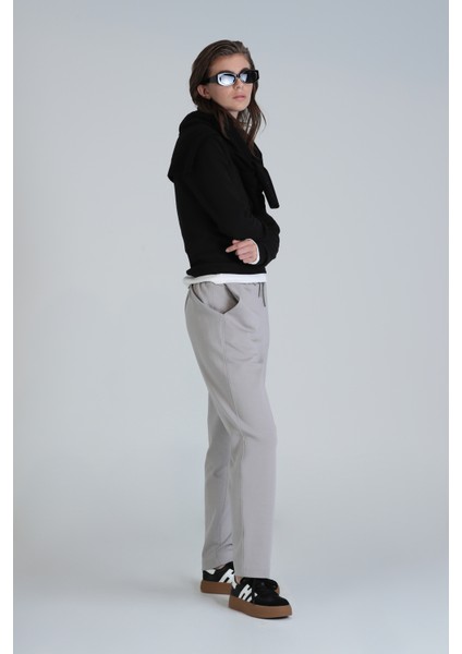 Amber Örme Kadın Eşofman Siyah