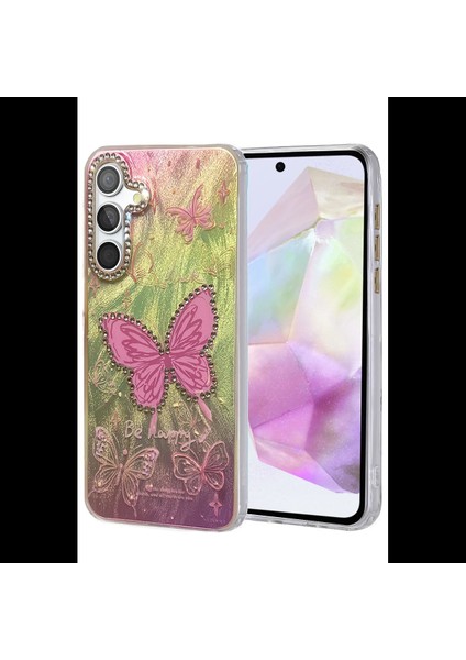 Samsung Galaxy A35 5g Kılıf Blade Aynalı Desenli Kapak