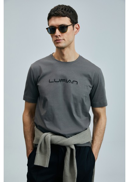 Fusıon Modern Grafik T- Shirt Siyah