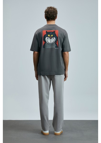 Nımbus Modern Grafik T- Shirt Siyah