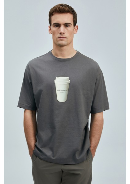 Omen Modern Grafik T- Shirt Siyah