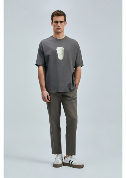 Omen Modern Grafik T- Shirt Siyah
