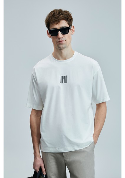 Helıx Modern Grafik T- Shirt Siyah