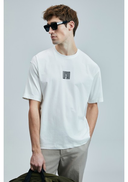 Helıx Modern Grafik T- Shirt Siyah