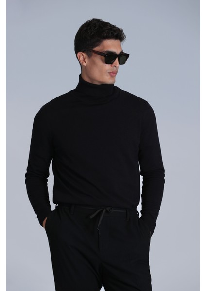 Soıl Erkek Kazak Siyah