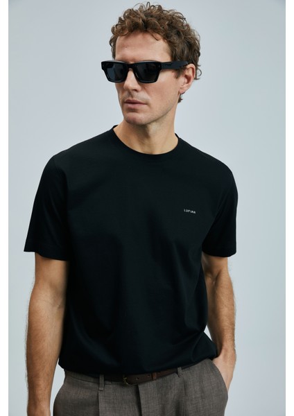 Bran Modern Grafik T- Shirt Siyah