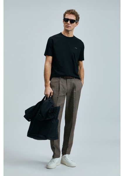 Bran Modern Grafik T- Shirt Siyah