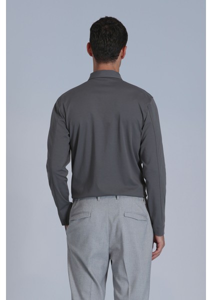 Evan Erkek Uzun Kol Tişört Siyah