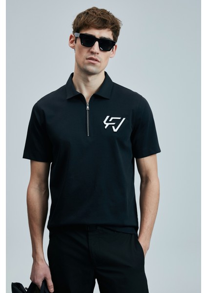 Slash Smart Erkek Polo Tişört Siyah