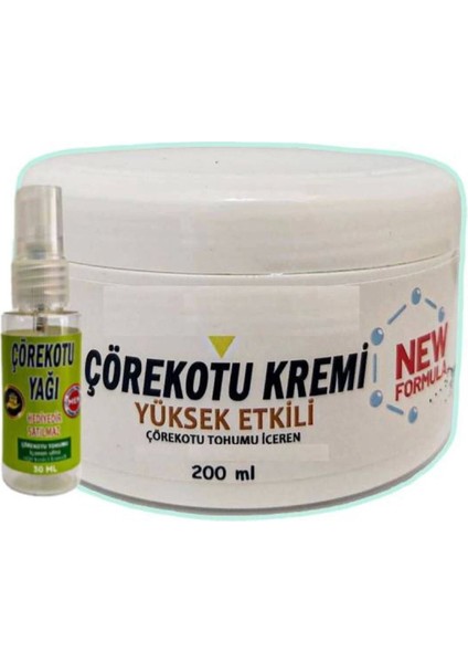 Çörek Otu Kas Iskelet Sızılarına Masaj Bakım Kremi 200 Ml+30 ml Çörek Otu Yağ ile