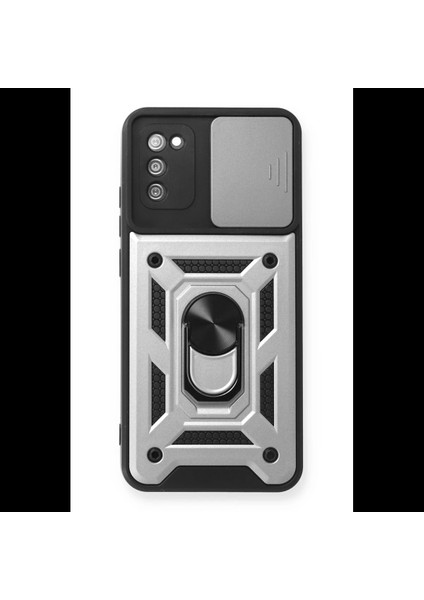 Samsung Galaxy A03S Kılıf Pars Lens Yüzüklü Silikon