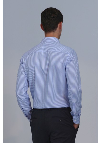 Strıt Erkek Basic Gömlek Slim Fit Lacivert